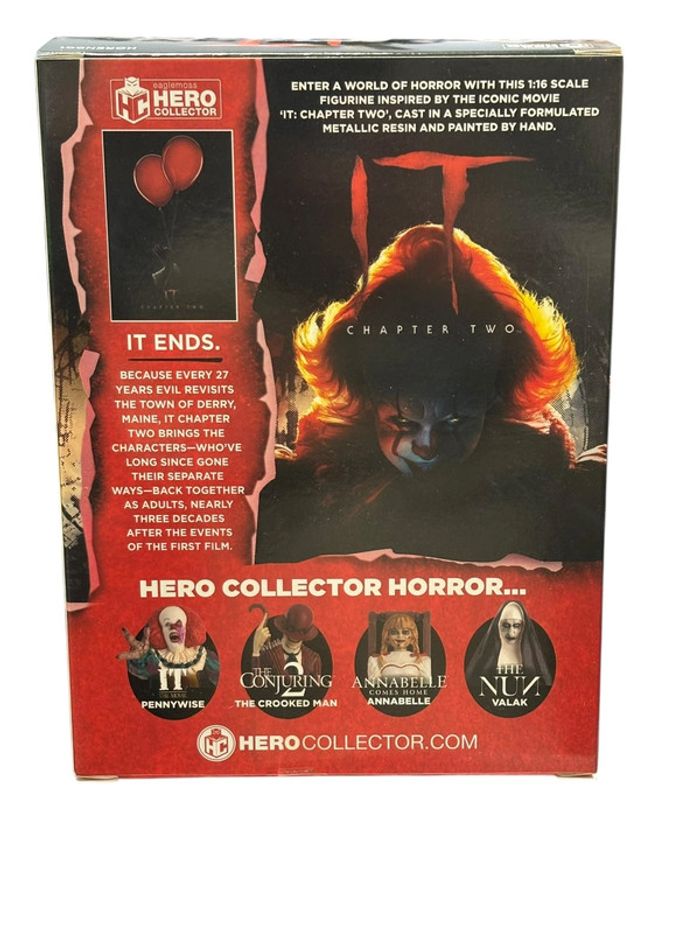 Figurine It Chapter Two Pennywise 1:16 Eaglemoss Hero Collector neuf - photo numéro 2