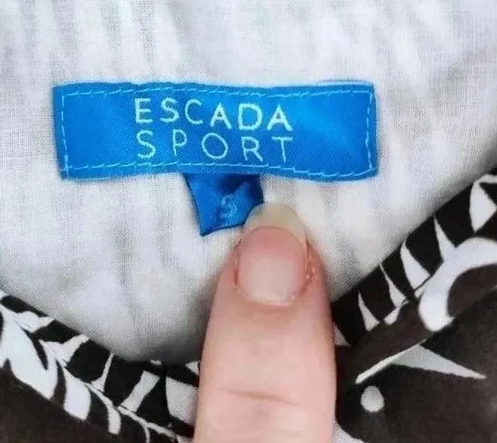 Chemisier d'été en coton à motifs - Escada sport - taille S - photo numéro 4
