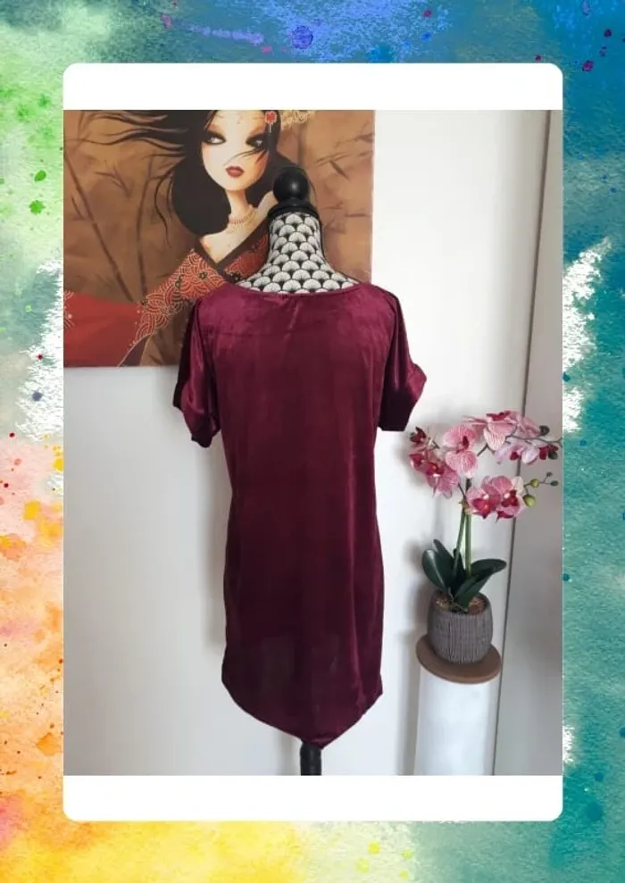 Robe effet velours 34/36 - photo numéro 4
