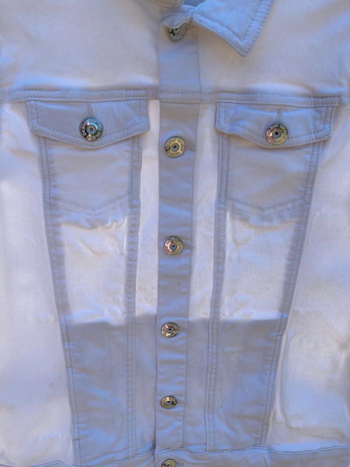 Veste en jean blanche fille 12 ans - photo numéro 3