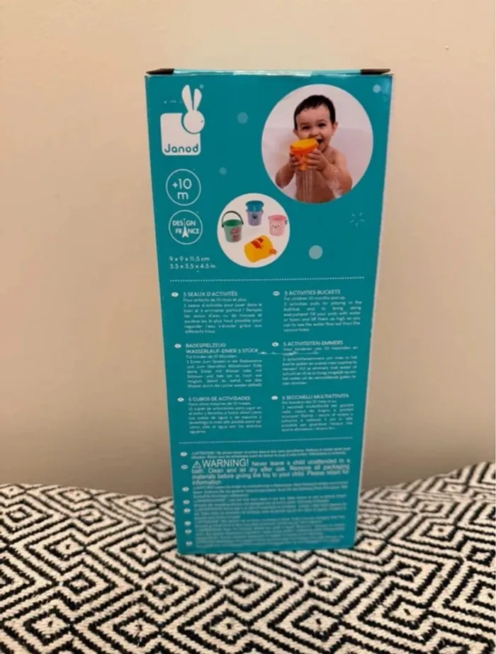 Janod - 5 seaux d'activités pour le bain - 10 mois et + - photo numéro 2