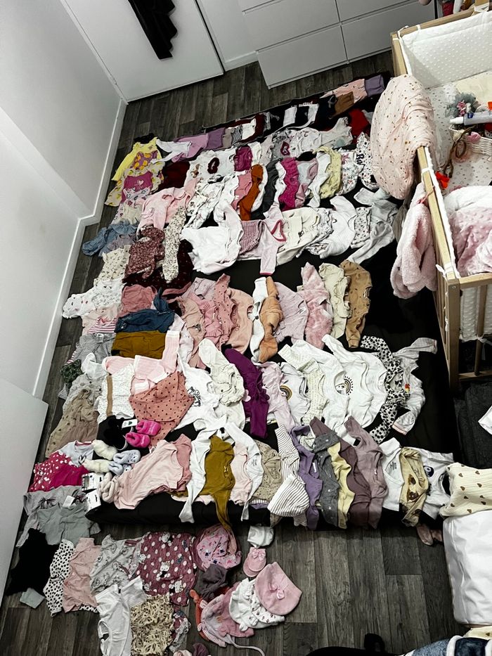 Énorme lot +163 articles – Bébé 0-6 mois– Hiver et été – Bon état - photo numéro 5
