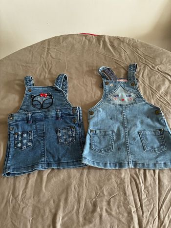 Lot de 2 robe jean en 9 mois  