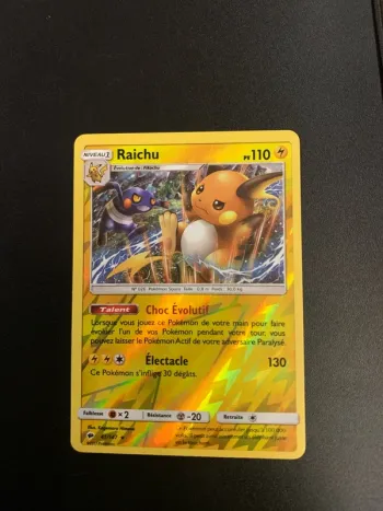 Raichu Reverse - SL03:Ombres Ardentes - 41/147 - Carte Pokemon Neuve Française