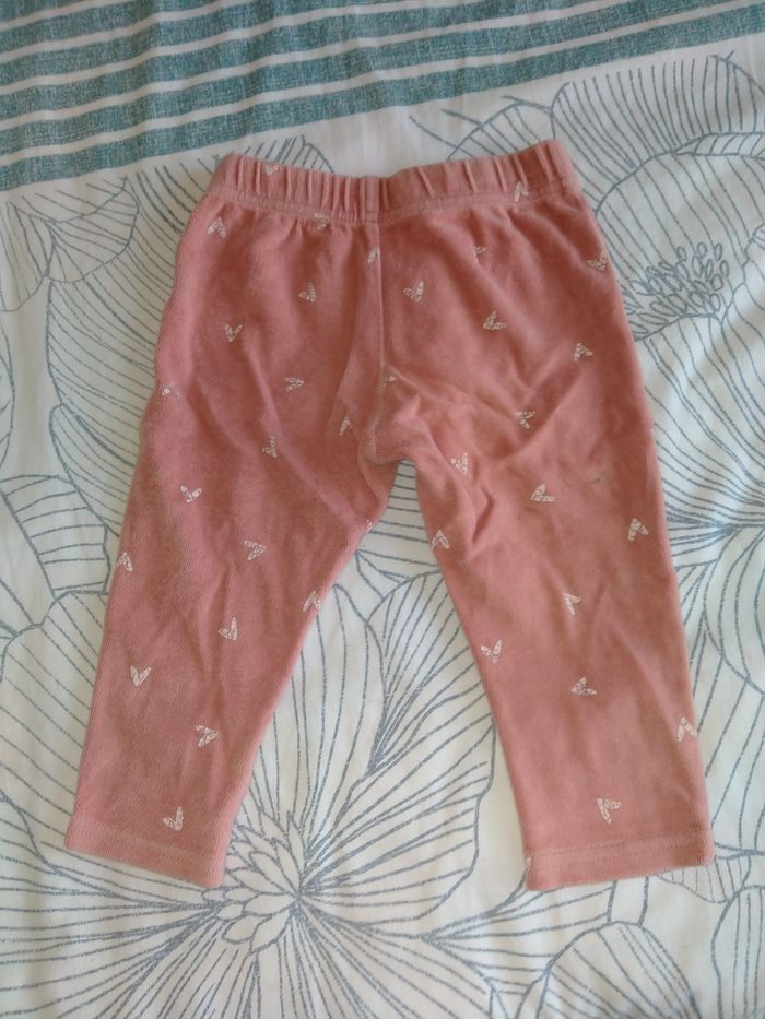 Pantalon de pyjama Kiabi 18 mois coton, rose. - photo numéro 2