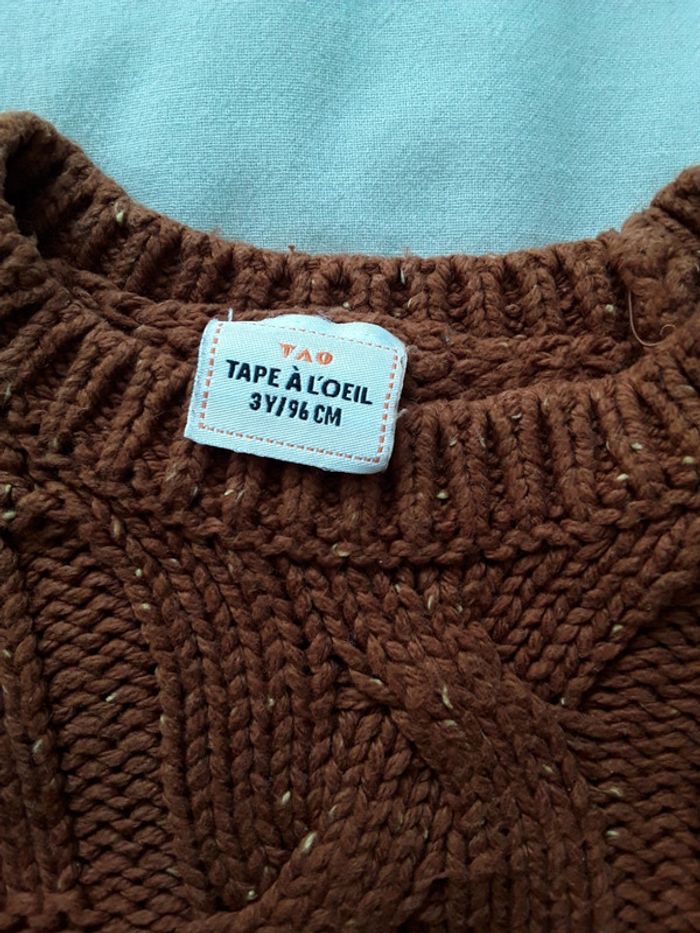 Pull marron - photo numéro 2