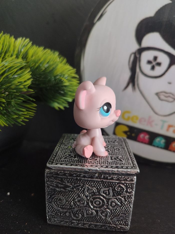 lps00783 My Littlest Petshop Pet Shop LPS Hasbro Cochon Pig 87 305 Monopoly V1 - photo numéro 2