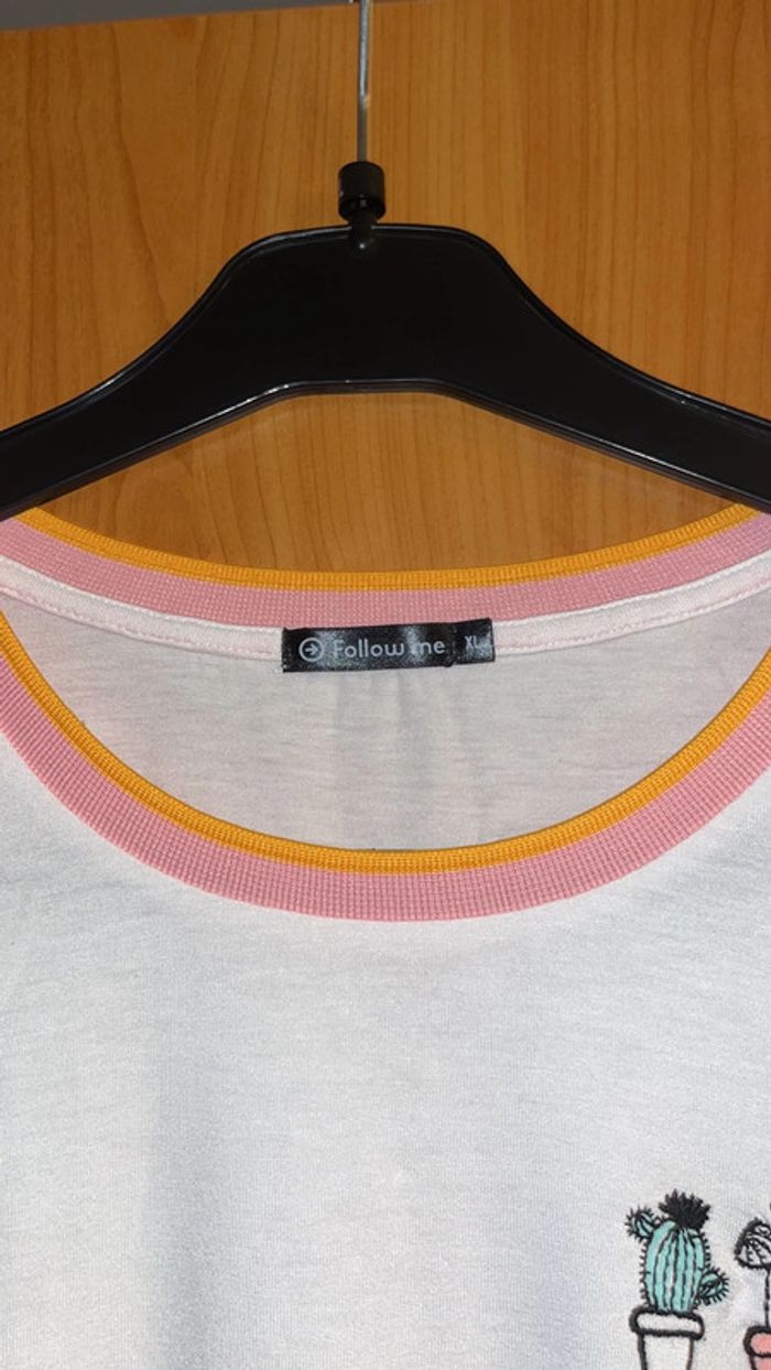 Tee-shirt blanc à imprimé XL - photo numéro 3