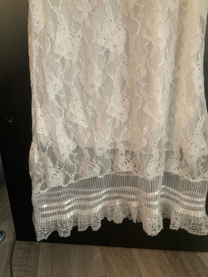 Haut dentelle crochet blanc neuf - photo numéro 7