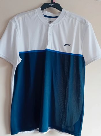 Polo Puma blanc et bleu Taille M