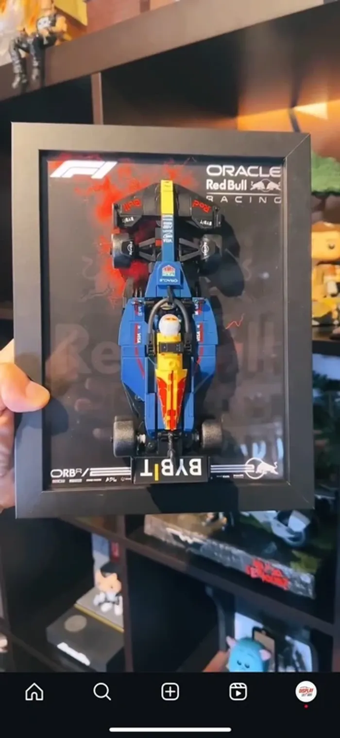 Cadre LEGO F1 Red Bull - Format 18×24 cm (Sans LEGO) - photo numéro 2