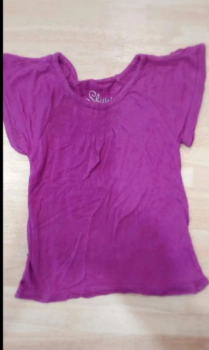 Lot 2 tee-shirts fille 24mois/2ans - photo numéro 3