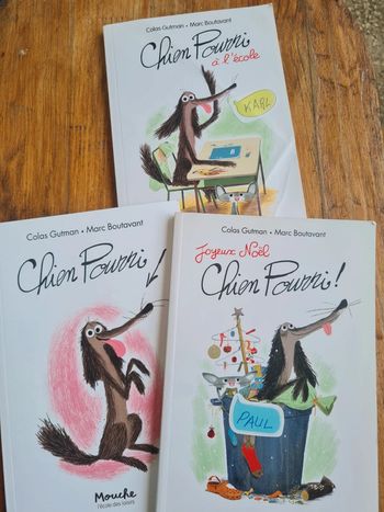 3 livres Chien pourri en tres bon etat