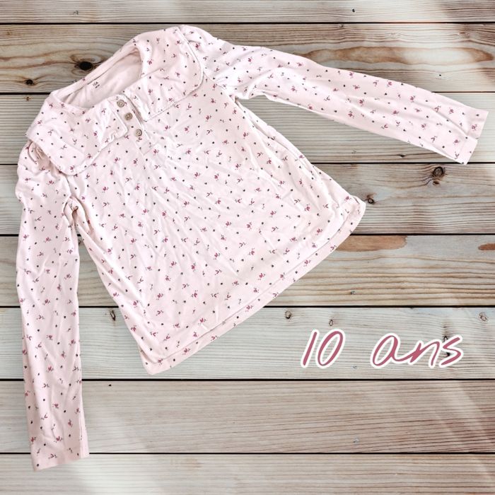 T-shirt manches longues Kiabi – 10 ans 👚