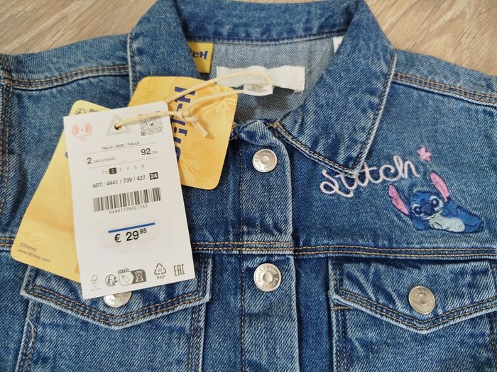 Veste en jean Stitch 2 ans 92 cm neuf - photo numéro 4