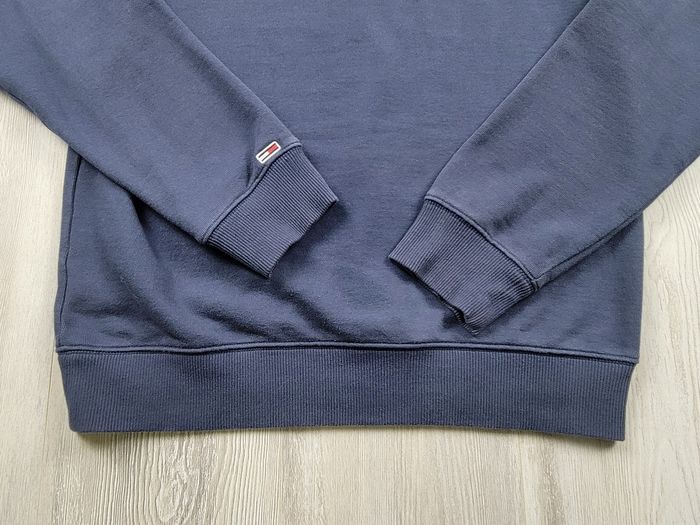 Sweat Tommy Jeans bleu marine – Patch World Wide – Taille S - photo numéro 6