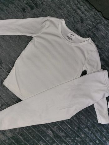 Pyjama blanc crème