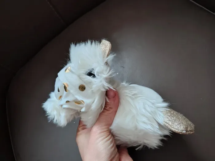 Sos doudou canard tout doux blanc bec or