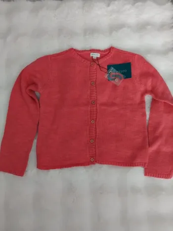 Gilet rose, Gocco, 7/8 ans,neuf avec étiquettes