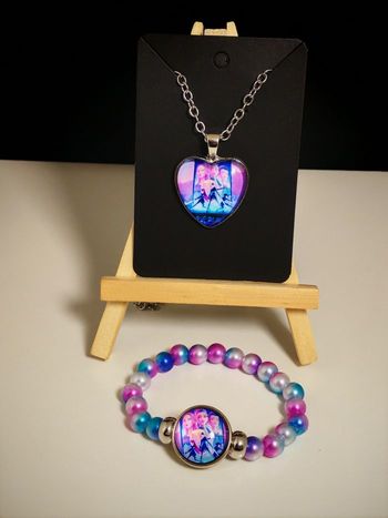 Collier + Bracelet K-pop Demon Hunters.