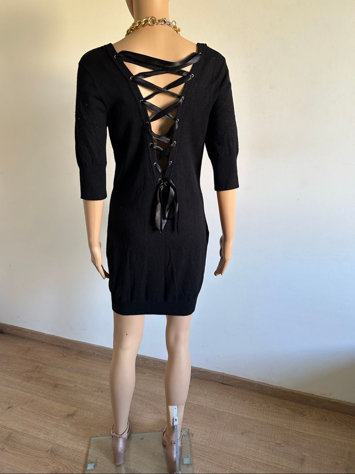 Robe pull noire à manches courtes Morgan taille 38 bon état (présence de bouloches) - photo numéro 6