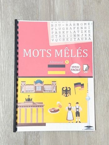 Mots Mêlés Allemand 1 niveau Facile