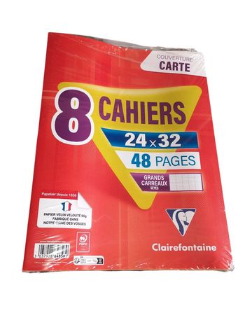 Paquet de 8 cahiers neuf jamais ouvert marque clairefontaine