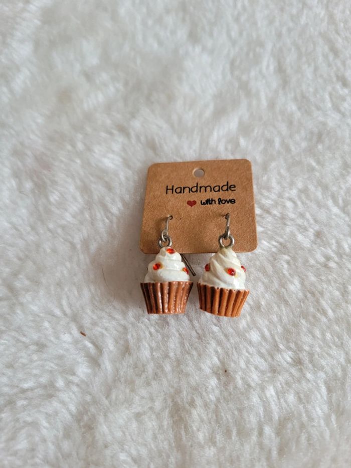 Boucles d oreilles đ§ cupcake