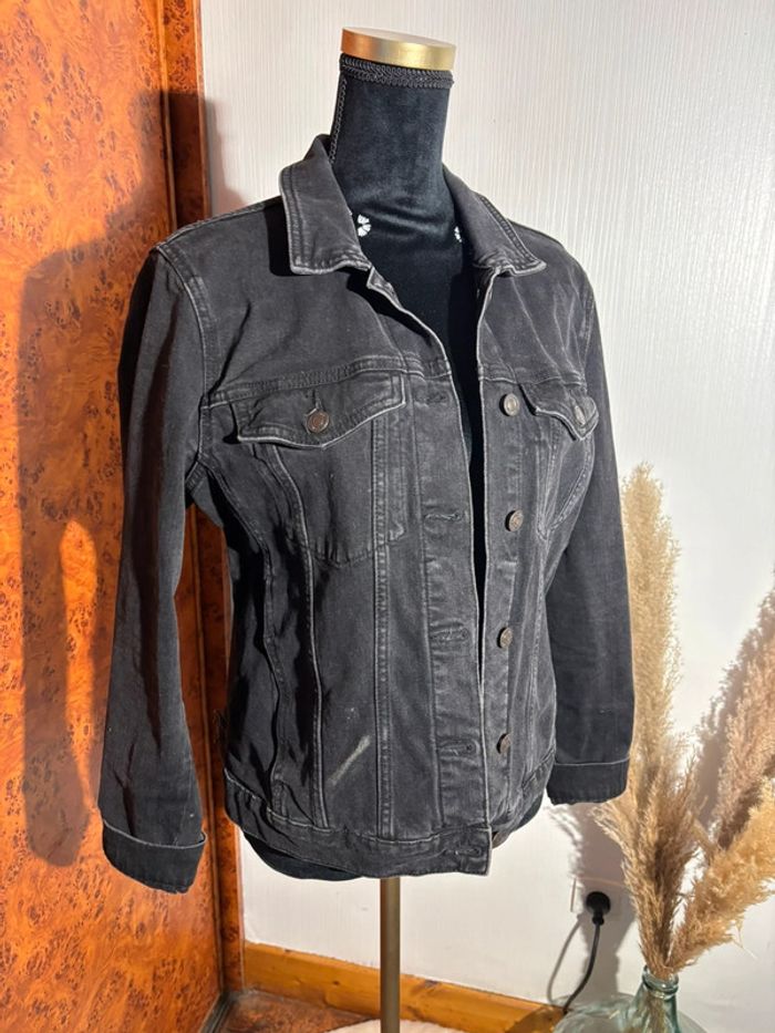 Veste en jean pimkie noir femme - Taille XL #vestejean - photo numéro 2