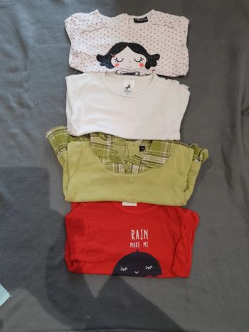 Lot de 4 tee-shirt manches longues