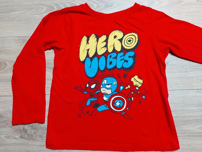 T-shirt manches longues Super-héros 5-6 ans