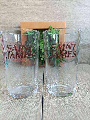 Lot 2 verres Saint James