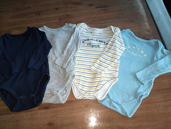 Lot de 4 bodies manches longues
