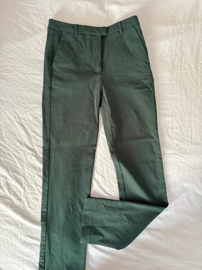 Pantalon vert foncé Mango