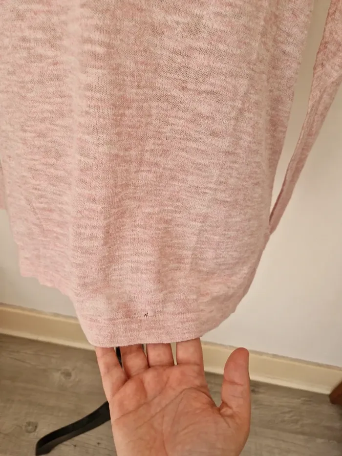 Pull léger rose tommy hilfiger taille xs - photo numéro 6
