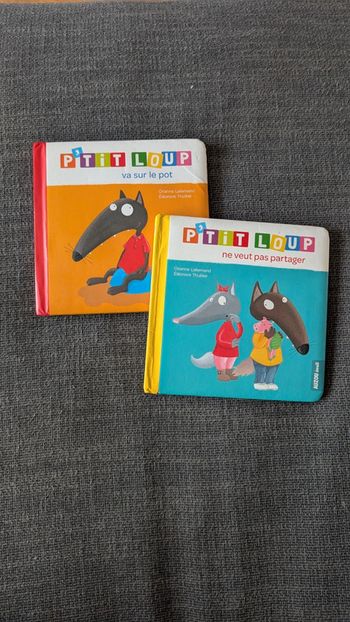 Lot de 2 livres P'tit loup