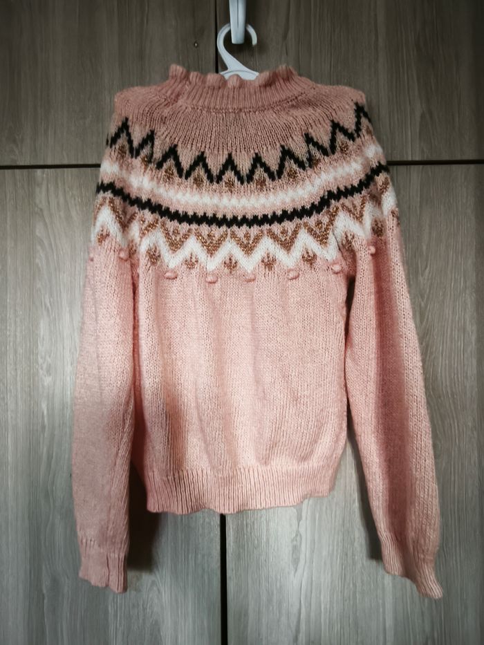 Pull pompon rose 8 ans Kiabi - photo numéro 4