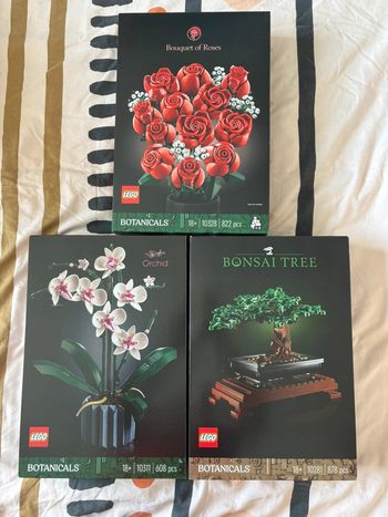 Lot de 3 lego collection botanique
