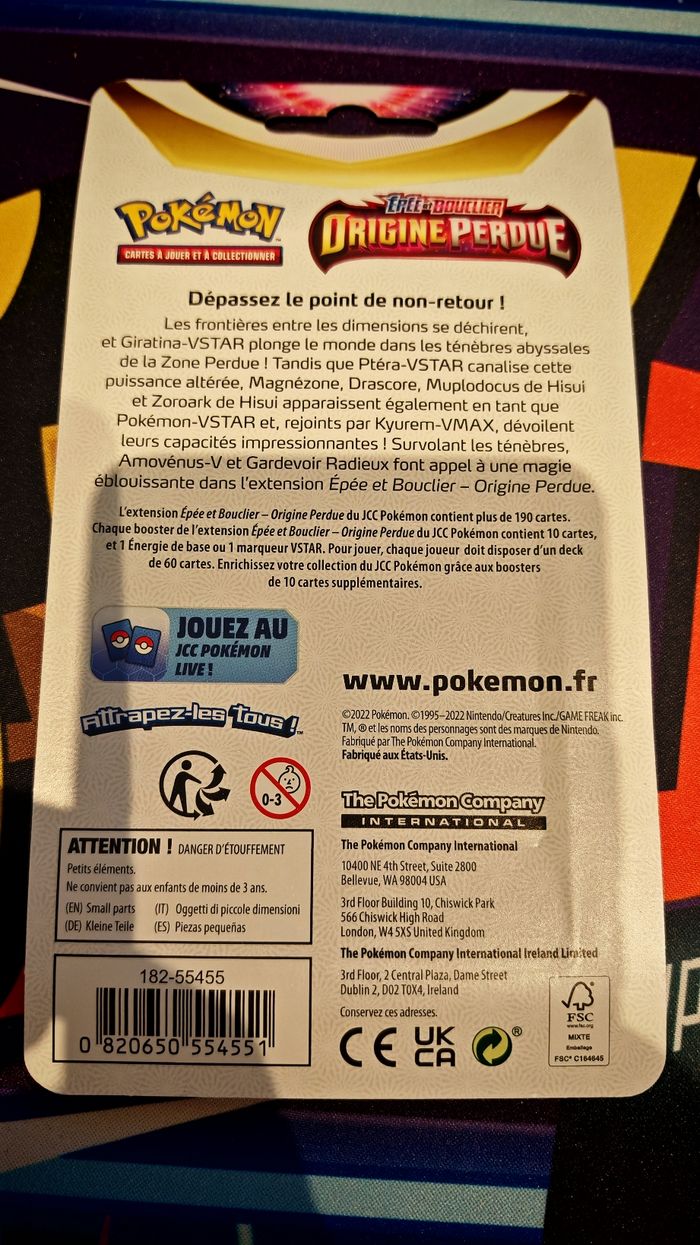 Booster pokemon sous blister origine perdu eb11 fr neuf scellé - photo numéro 2