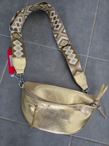 Sac bandouliere doré