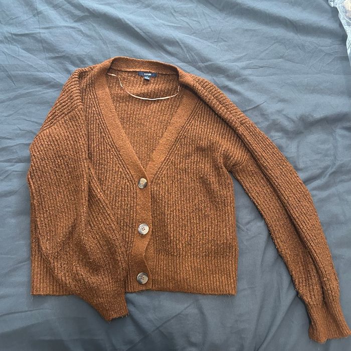 Cardigan marron tendance hiver S/M