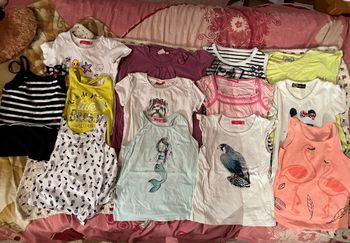 Lot 13 hauts manches courtes 5 ans fille