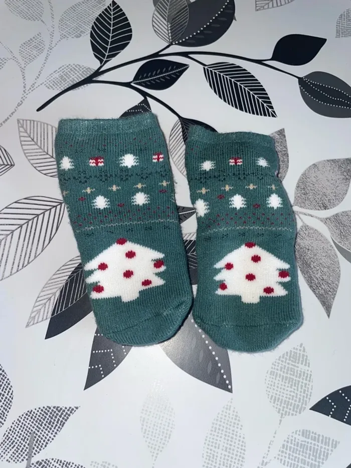 chaussette anti dérapante Noël