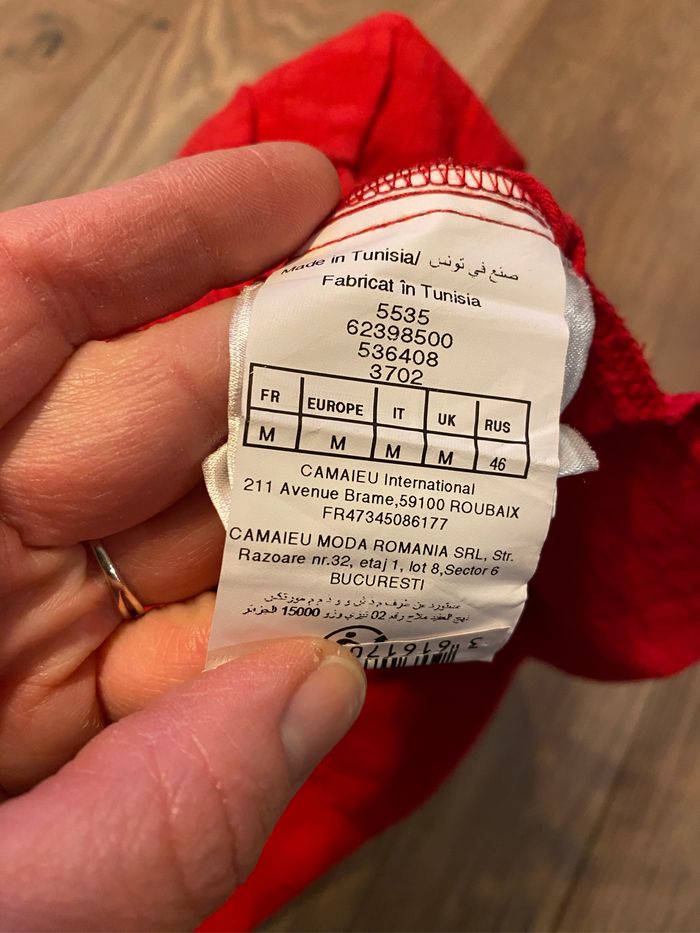 Short rouge Camaïeu taille M, neuf - photo numéro 6