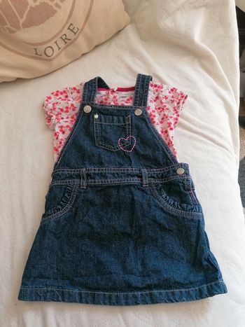 Ensemble t-shirt et robe 9 mois