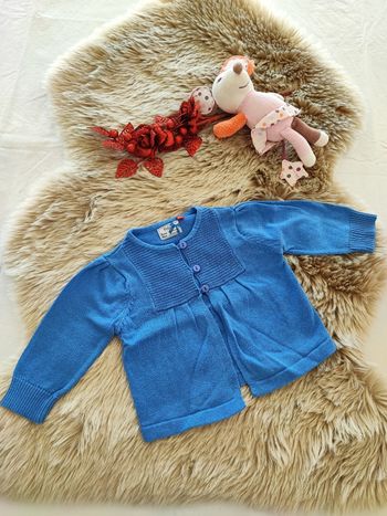 Gilet bleu tissaia 6 mois