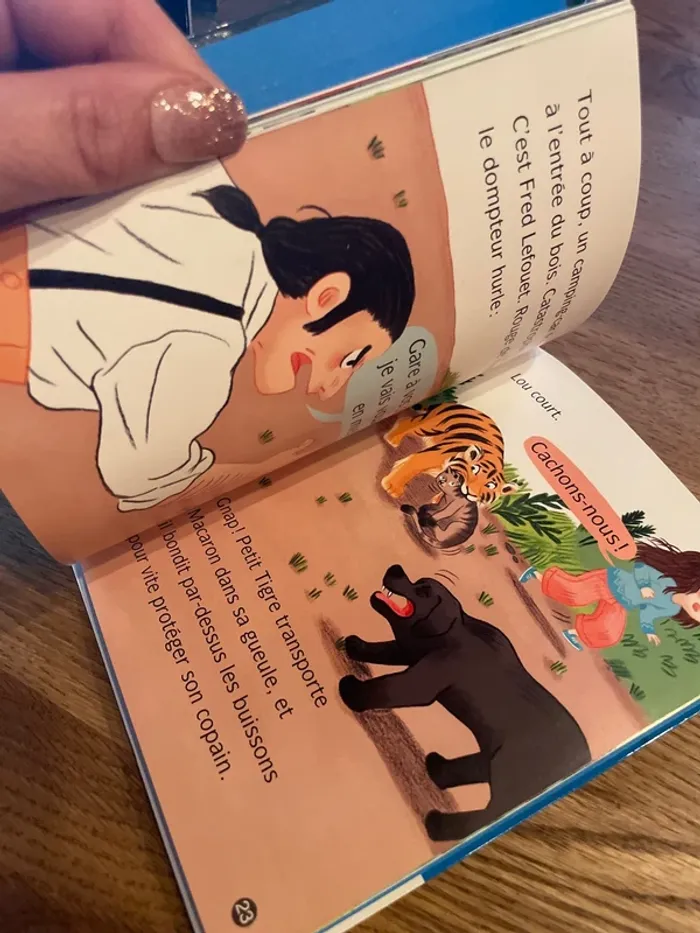 Livre premières lectures Les animaux de Lou sauve-toi Petit Tigre ! - photo numéro 7