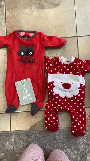 Lot pyjamas 3 mois