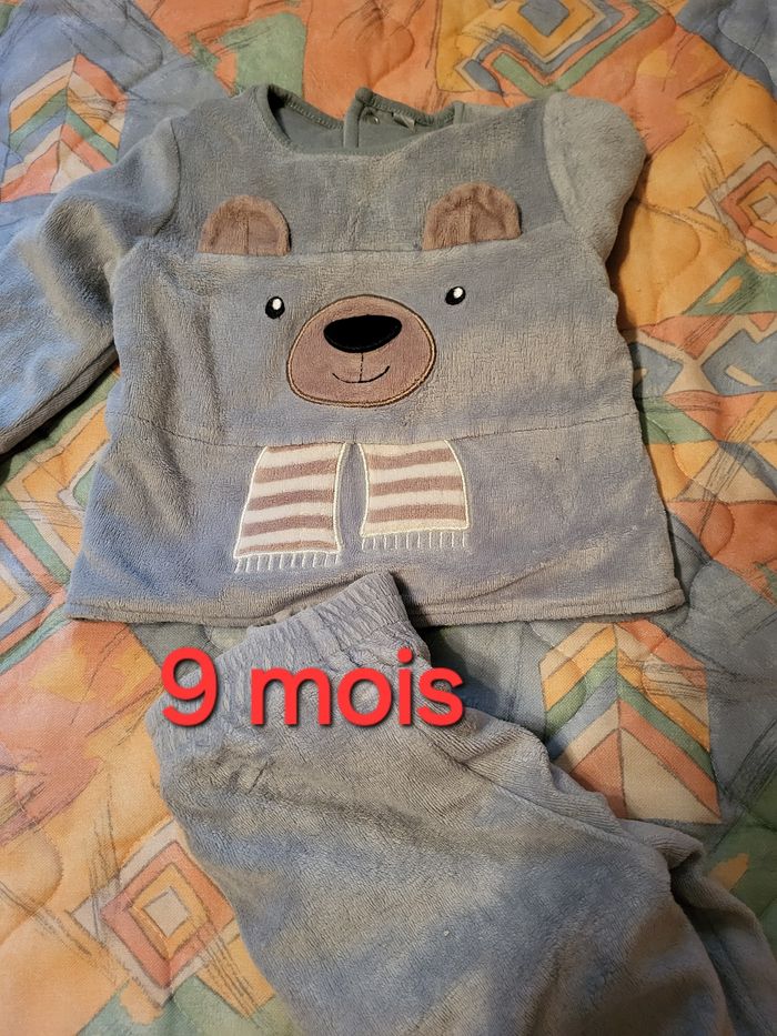Lot babygros blouson garçon 9 mois - photo numéro 8