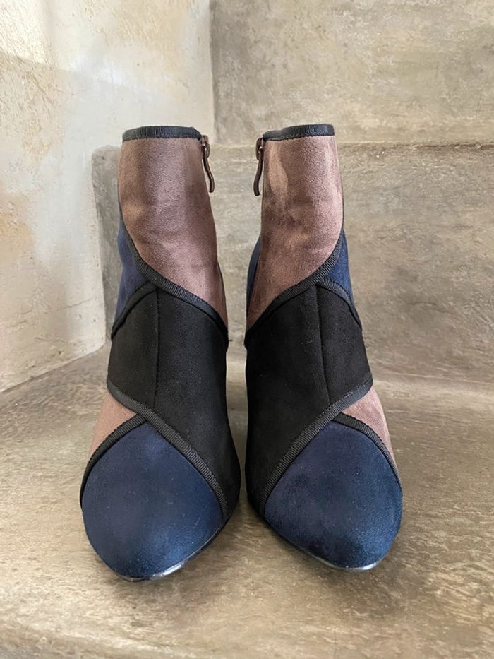 Bottines à talons patchwork Playa 37 - photo numéro 2